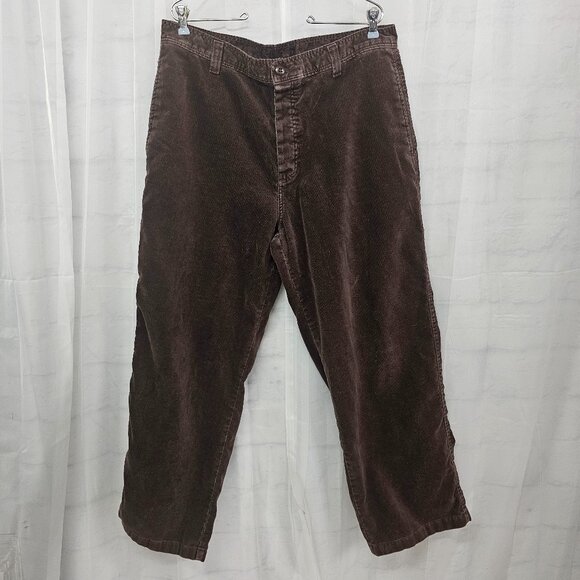 Vintage Jones Apparel Brown Corduroy Pants Buttonfly Grunge Skater  36 x 30 - Picture 1 of 10